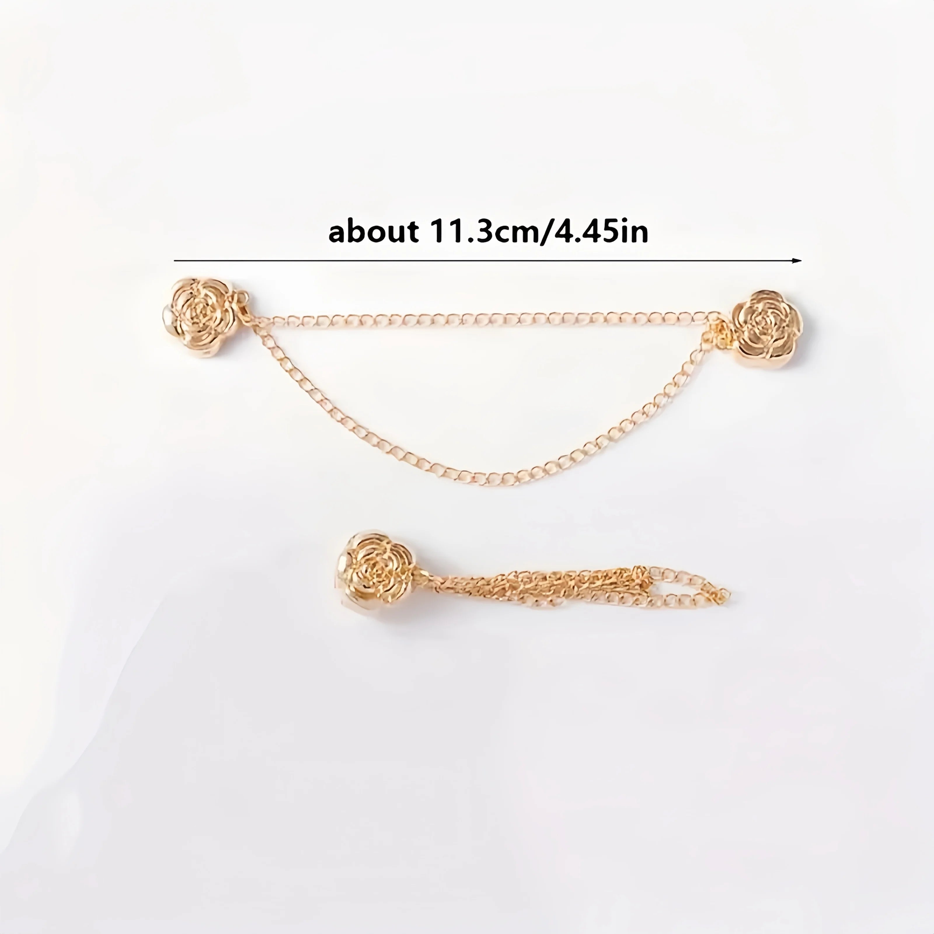 4/6Pcs Magnetic Chain Buckle - Adjustable Clothing Entrapment Magnetic Closure, Suitable for Pants, Dresses, Jackets - Clothing Qme