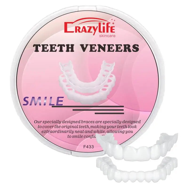 Teeth Veneers Tooth Cover Dentures Dental Snap Fake Instant Qme