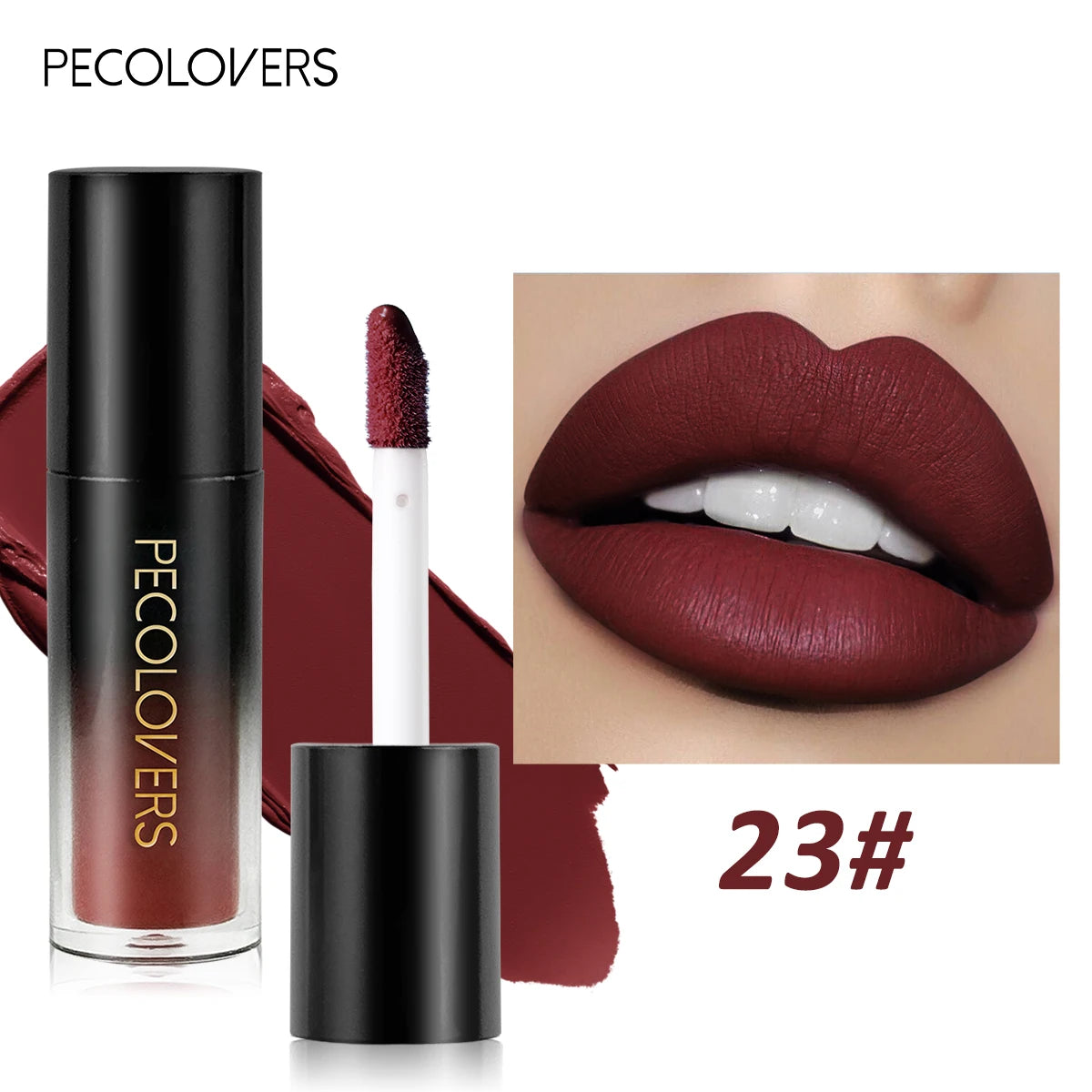 Multiple Colors Matte Velvet Lip Gloss Waterproof Long-lasting Qme 23