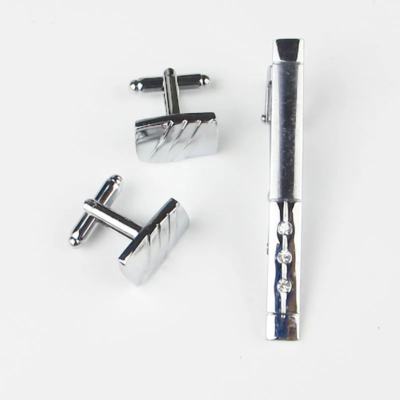 Men's Tie Clip Custom Cufflinks Man Shirt Pin Accessories Collar Qme colo r5 One Size
