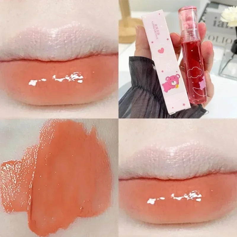 Moisturizing Mirror Lip Gloss Cute Water Light Lip Gloss Lasting Crystal Glossy Glaze Nude Red Liquid Lipstick Women Lips Makeup Qme 02