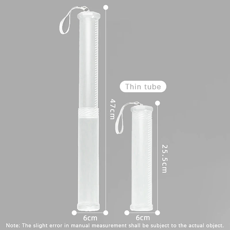 Transparent Abs Telescopic Pen Holder Art Painting Brush Pencil Qme A2