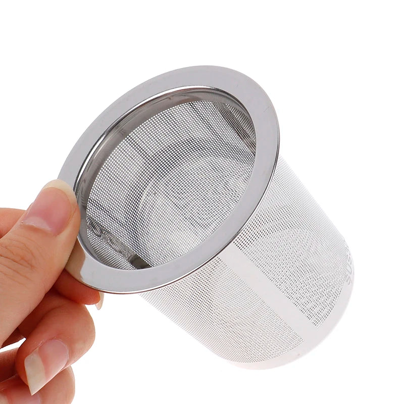 Stainless Steel Tea Infuser Silver Mesh Kitchen Accessories Safe Qme