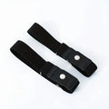 2pcs/set No Buckle Elastic Belt For Women Men Unisex Stretch Belt For Pants Jeans Casual Buckle Free Adjustable Invisible Belt Qme black