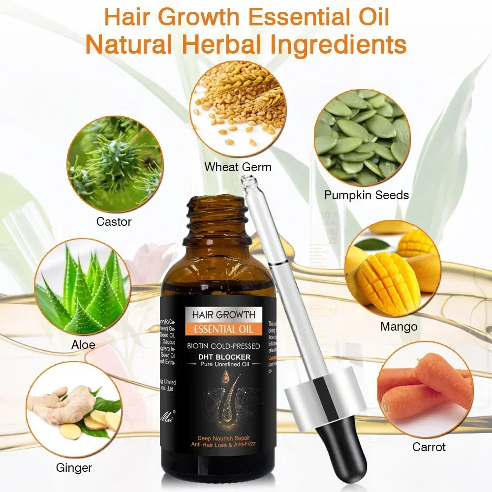 High Repurchase,Hair Growth Oil,Biotin DHT Blocker,Anti-Loss Shampoo,Boost Regrowth,Increase Production of Shampoo,hair Growth Qme