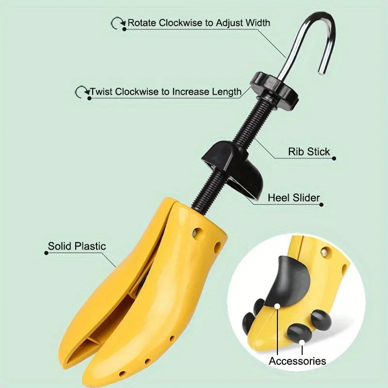 Premium Adjustable Shoes Tree Stretcher Expander Shoe Trees Plastic For Flats Pumps Boots Qme