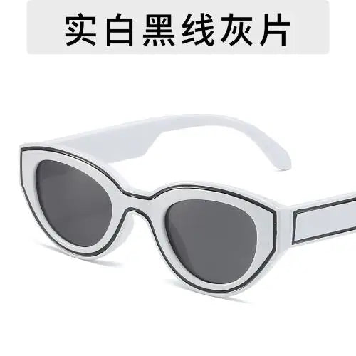 Trendy Design Cat Eye Sunglasses New Fashion Party Hip-Hop Decorated Sunglasses Travelling Eyewear UV400 Qme SB