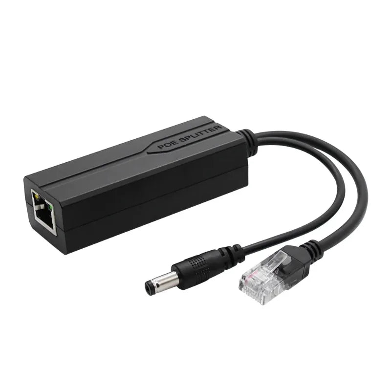2PCS Poe Splitter 48V to 12V Network Camera Intelligent Power Supply Module Cable for IP Cameras Qme 2pcs