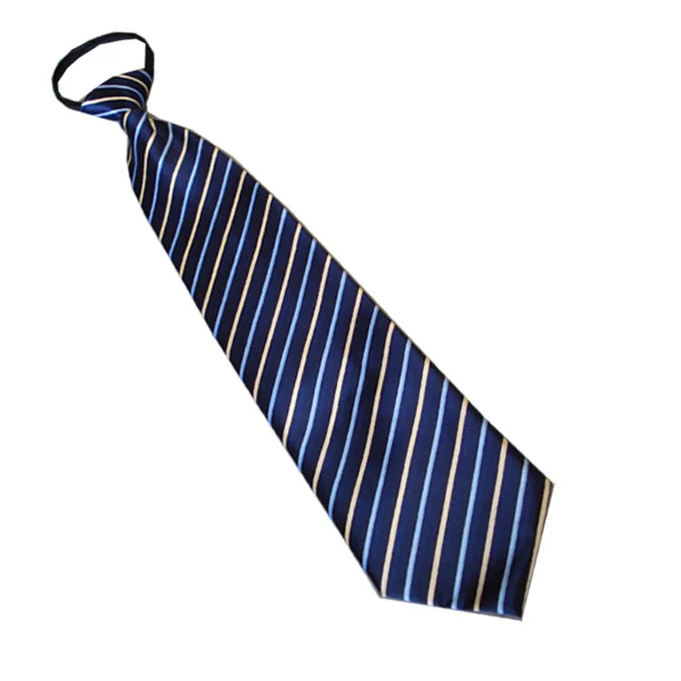 Zipper Ties Men Neck Tie Solid Striped Polka Dots Silk Neckties Men's Qme rt-4