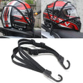 Universal Motorcycle Luggage Strap Moto Helmet Gears Fixed Elastic Qme black