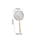 Durable Stainless Steel Residue Filter Plastic Handle Fine Mesh Qme M