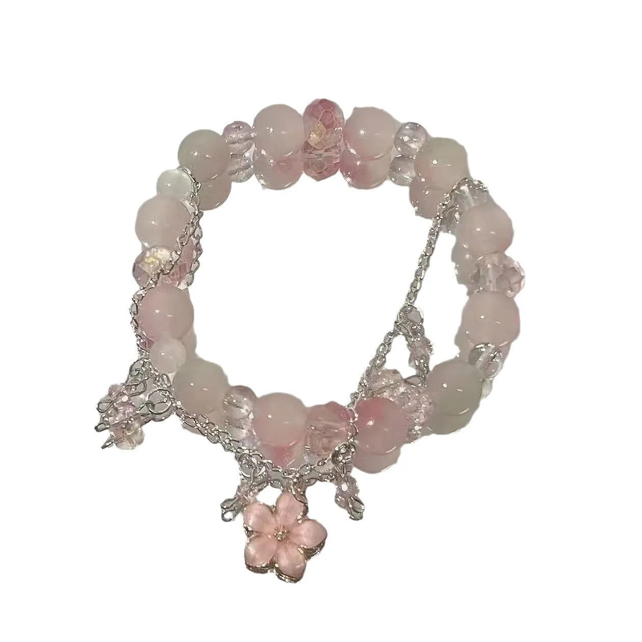 Wave Bracelet with Fairy-like Butterflies, Suitable for Women and Girls and Students Beaded Bracelet Girl Party Jewelry Gift Qme
