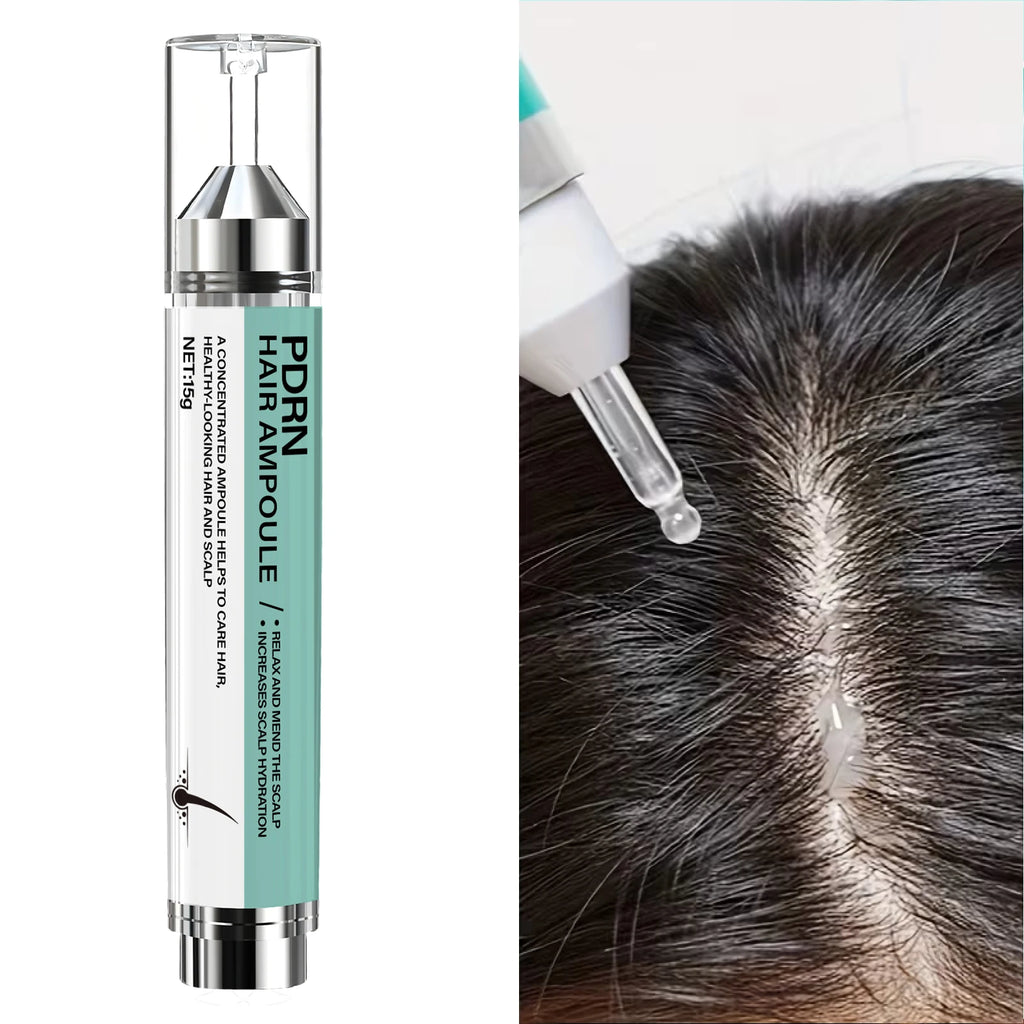 Hair Ampoule with Keratin & Biotin, Deeply Moisturizes & Repairs Hair, Increases Scalp Hydration for Healthy-Looking Hair. Qme