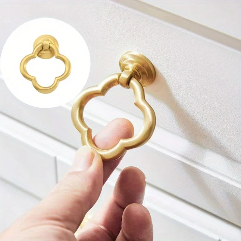 2/4/6 piece vintage modern brushed zinc alloy cabinet knob - elegant metal handles for kitchens, wardrobes and cabinet drawers Qme
