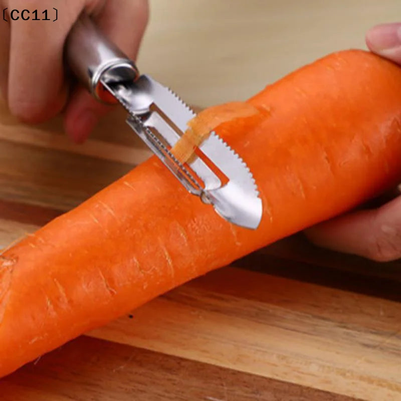 Stainless Steel Fruit Peeler Fish Scale Scraper Vegetable Carrot Qme
