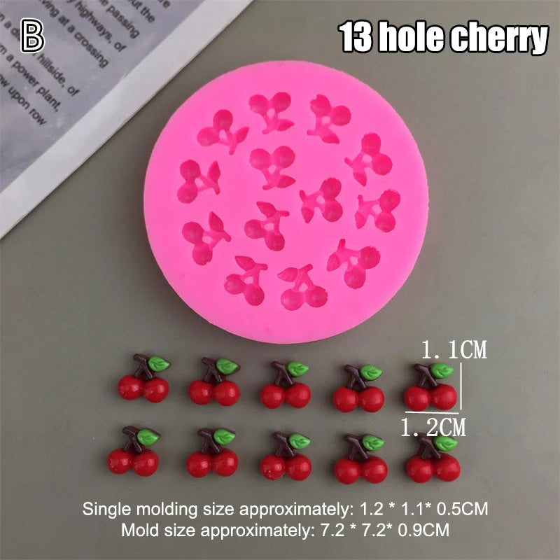 Silicone Fruit Molds Cake Decorating 3D Chocolate Fondant Decorative Qme B