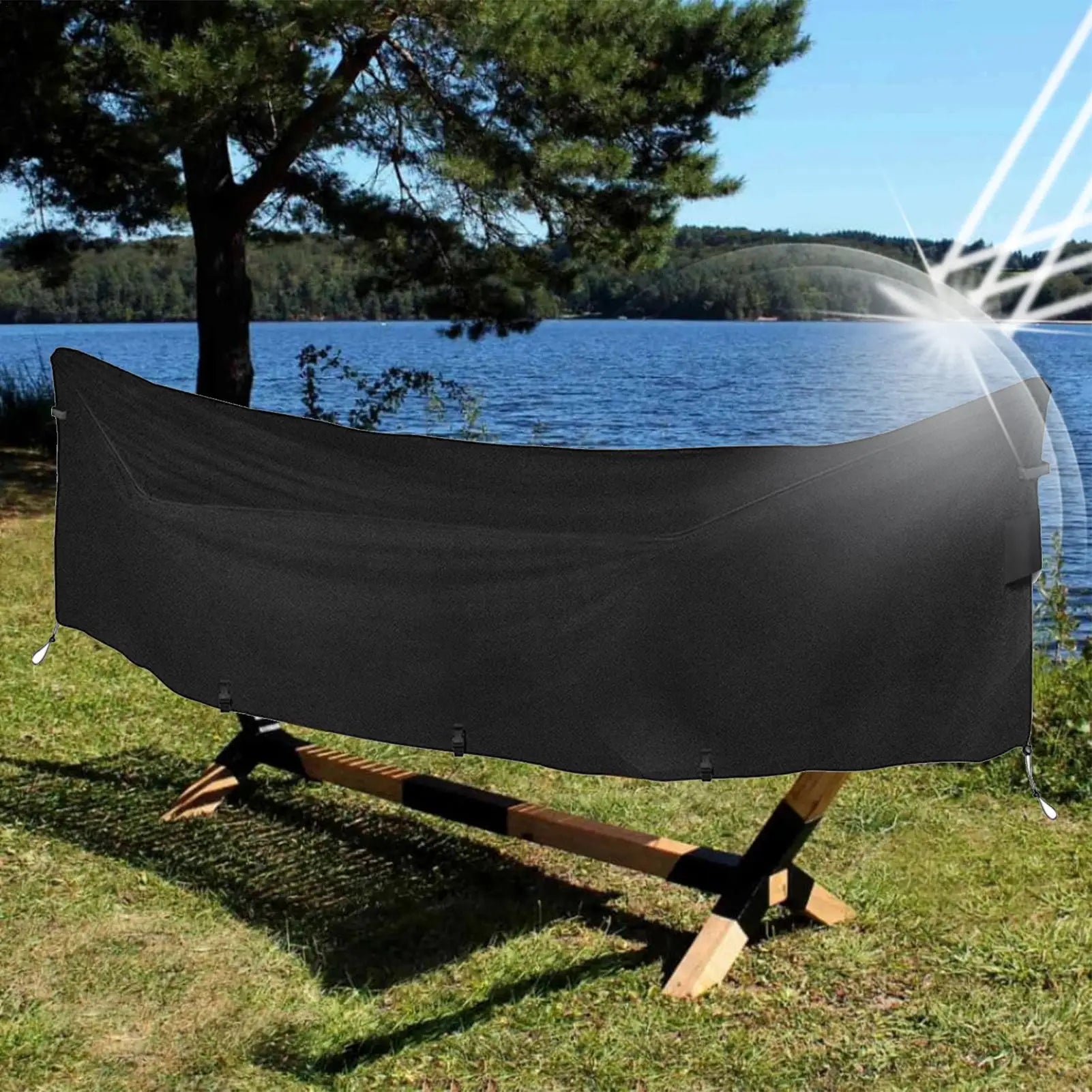 Hammock Cover Camping Waterproof Rain UV Resistant Protector Qme