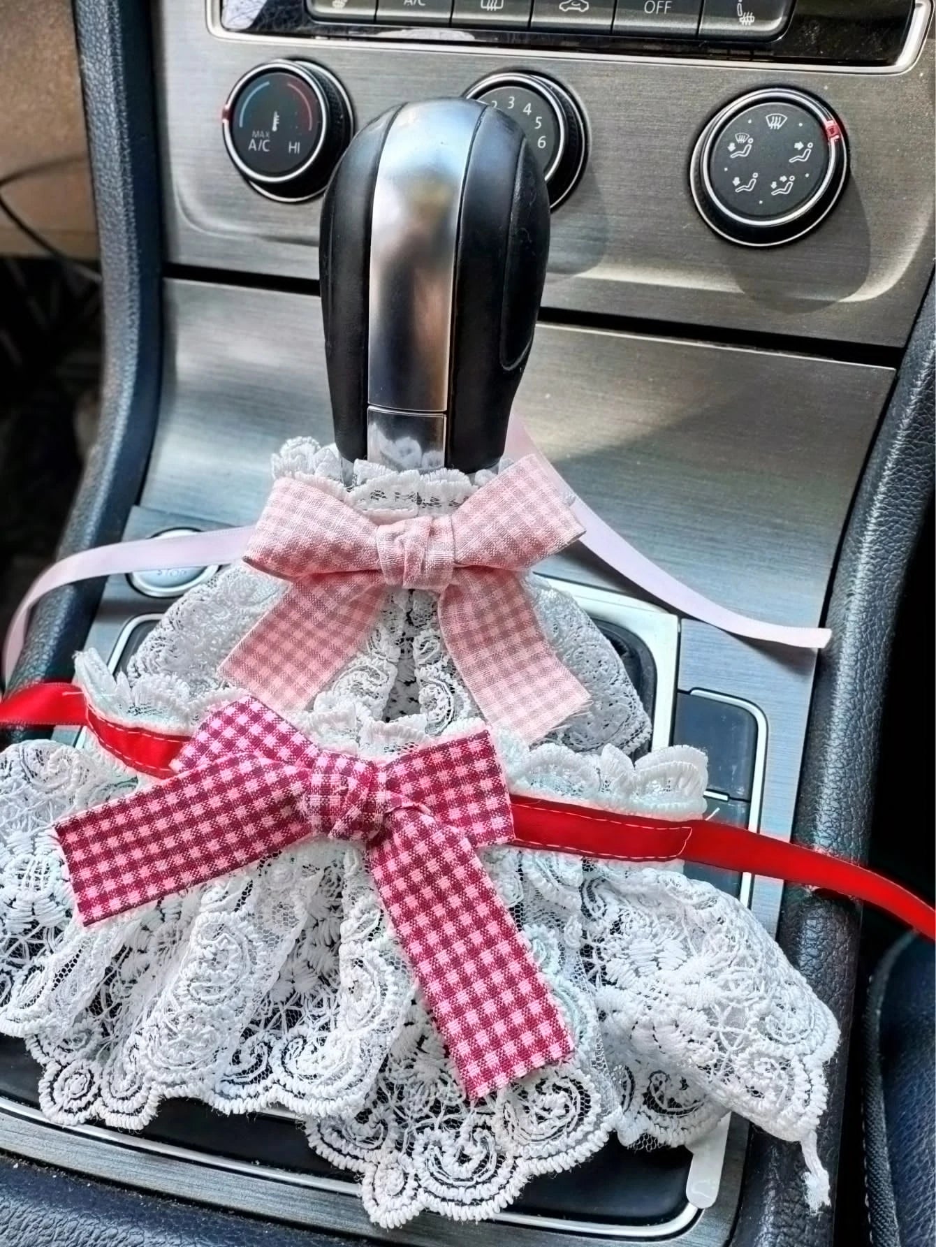 1 Cute Dress Car Shift Knob Cover Suitable Manual Automatic Qme