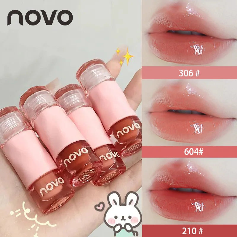 Water Glossy Lip Gloss - Hydrating Lip Glaze, Long-Lasting Shine, Moisturizing Liquid Lipstick, Not Easy To Fade, Lightweight Qme