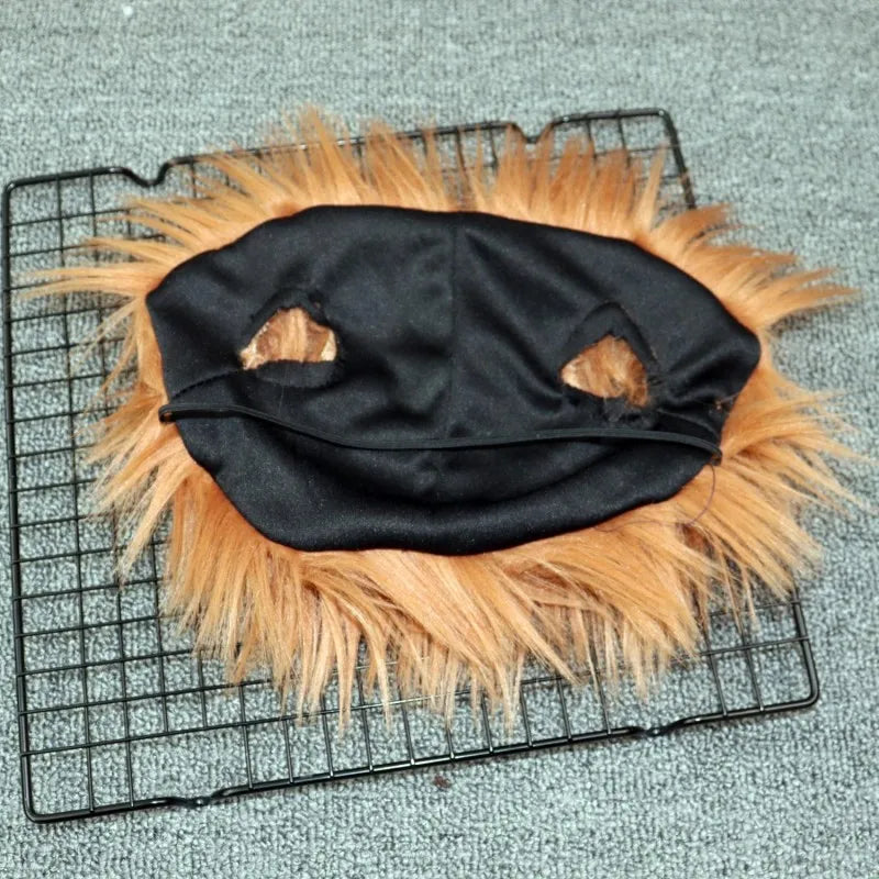 Small and Medium Sized Pet Dog Funny Clothes Cosplay Fatal Dolls Henshin Outfit Wig Upright Scary Costume Halloween Gatherings Qme