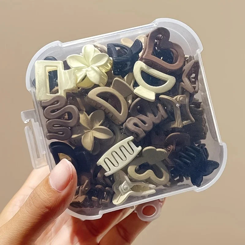 10/20/30PCS Beige Mixed Pack Small Clips, Cute Girl Accessories - Perfect for Daily Use, Special Occasions, or Travel Gifts Qme