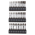 30Pcs Impact Screwdriver Bit Set D2 Alloy Steel Magnetic 2in Hex Shank Hex Star Crossing Driver Bit Set Qme 30Pcs