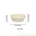 Round Bread Proofing Basket Oval Natural Rattan Fermentation Baking Qme Ellipse21 14 8