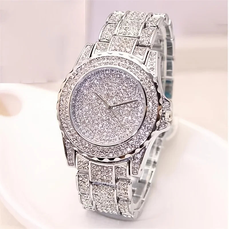 Fashion Crystal Full Steel Women Watches Ladies Wristwatch Quartz Woman Qme