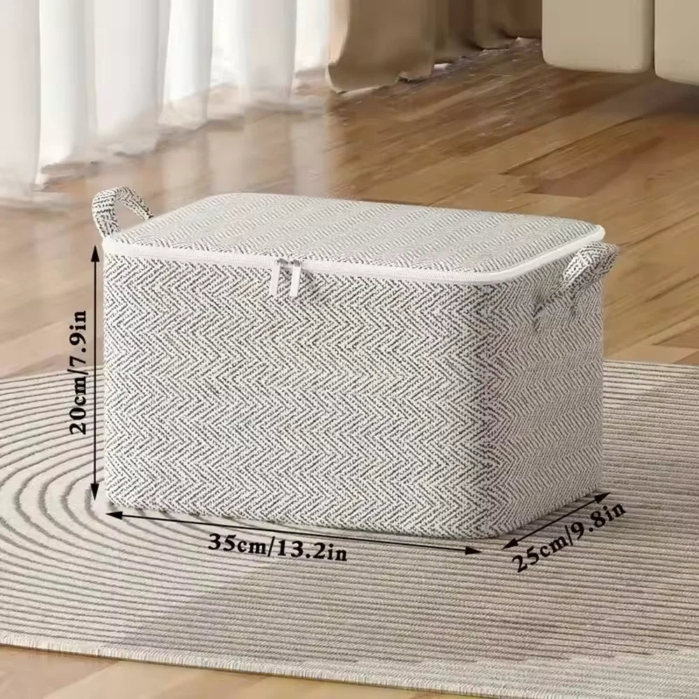 Extra Large Non-Woven Moving Bag for Clothes & Quilts Foldable Bedroom Quilt Storage Organizer Portable Sack Qme 30L