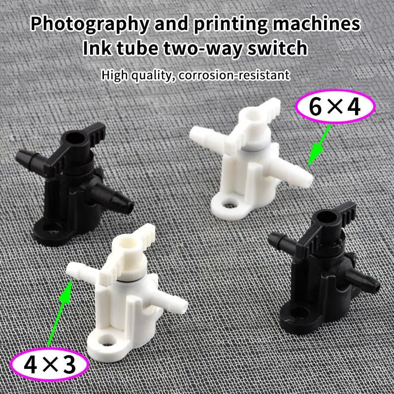 2 Way Ink Valve Plastic Mini Portable Lightweight On-site Printer Qme