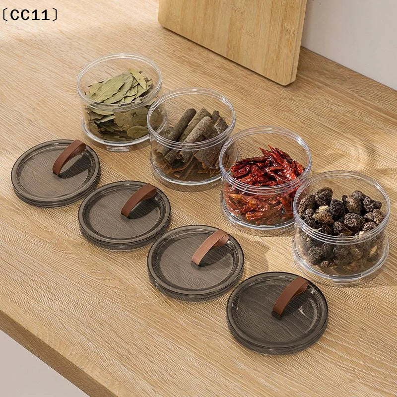 Sealed Jars Kitchen Seasoning Organizer Airtight Stackable Bottle Qme