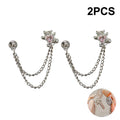 Women's Adjustable Clothes Clips Butterfly Decorations Instant Sleeve Qme A5
