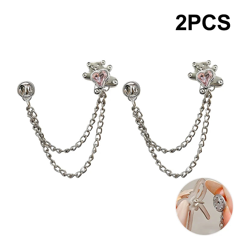 Women's Adjustable Clothes Clips Butterfly Decorations Instant Sleeve Qme A5