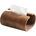 Natural Wood Tissue Box Organizer Napkin Holder Handcrafted Wooden Qme 1Pc