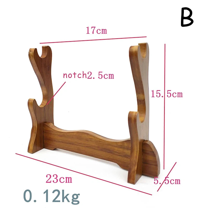Knife Cosplay Sword Magic Wand Storage Rack Bracket Solid Wooden Qme 2STORY B