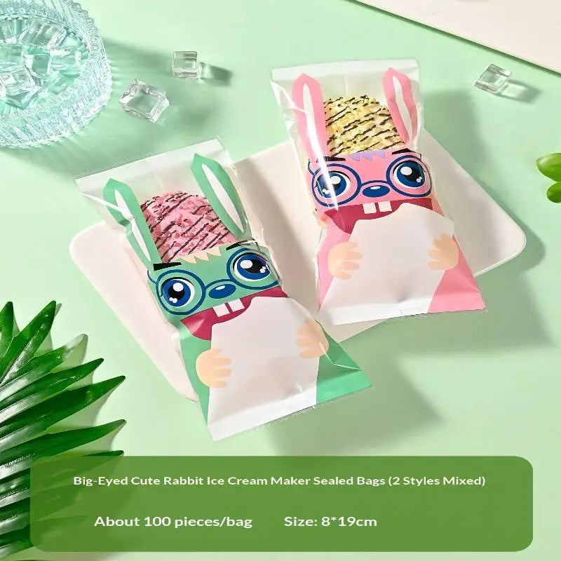 Ice Cream Packaging Bag Homemade Popsicle Disposable Plastic Qme B