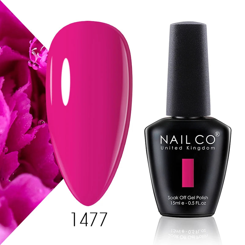 NAILCO 131 Colors Nail Gel Polish Off LED Semi Permanant Art Hybrid