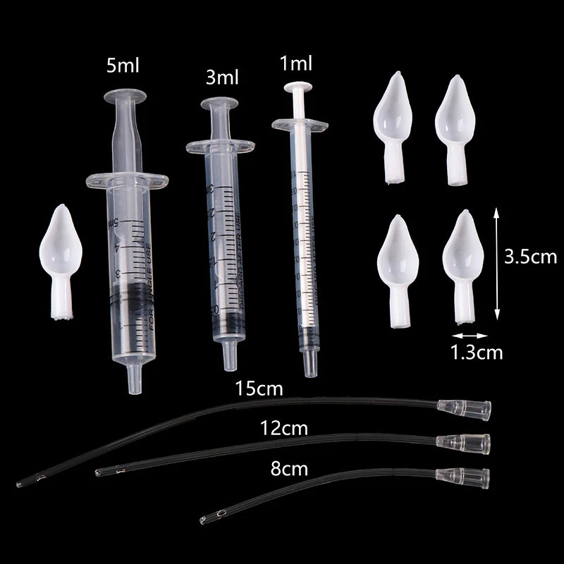 Small Pet Feeder Needle Tube 9 Parrot Bird Liquid Injection Hose Qme