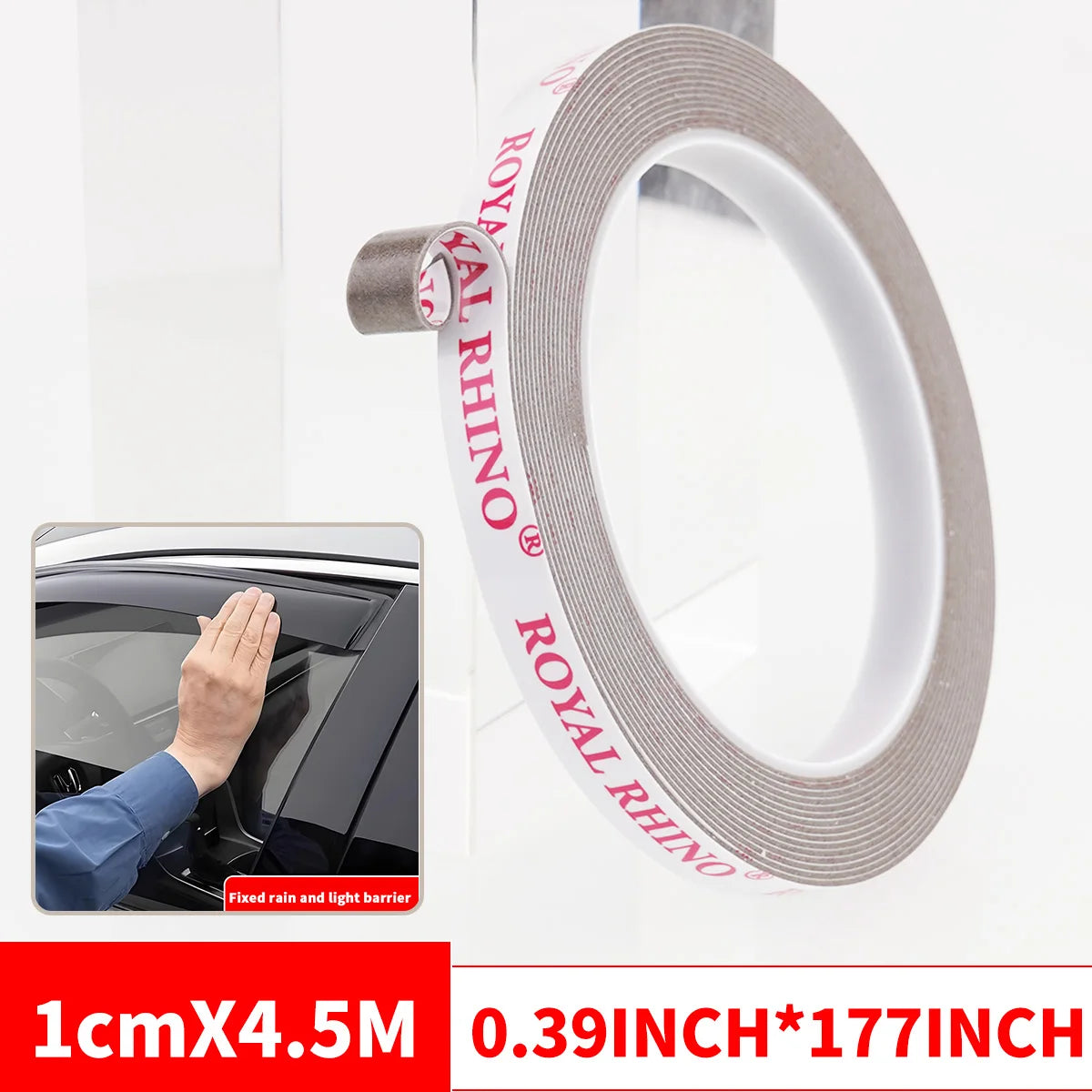 450CM Extra Strong Double Sided Tape Adhesive Car Special Tear Off Without Leaving Traces High Viscosity Mounting Fixing Sticky Qme 10mmX4.5M