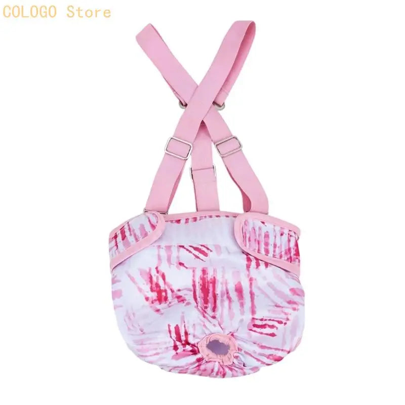 Pet Dog Suspenders Female Diaper Puppies Adjustable Harnesses Belly Qme pink. XL CN