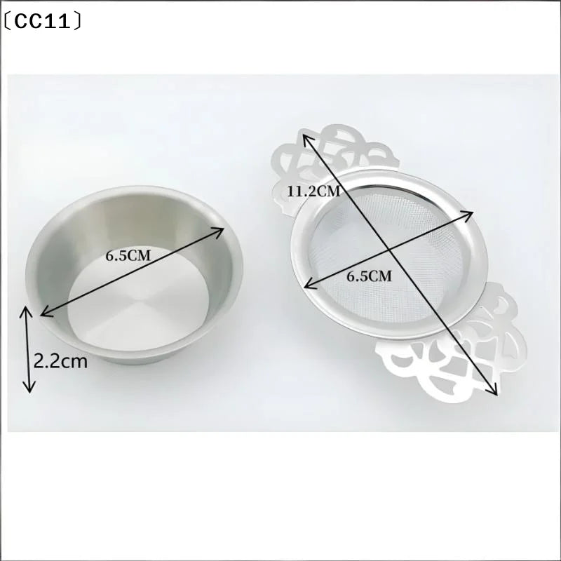 Double-layer Fine Mesh Tea Strainer Stainless Steel Filter Sieve Qme