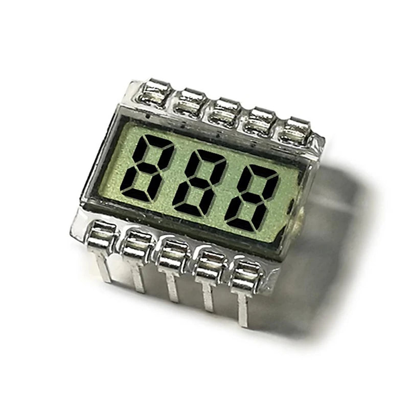 10PIN TN Positive 3-Digits Segment LCD Panel 3 0V Digital Tube Qme