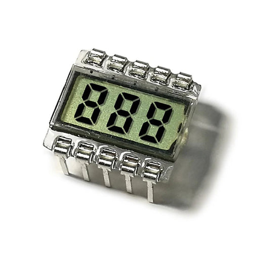 10PIN TN Positive 3-Digits Segment LCD Panel 3 0V Digital Tube Qme