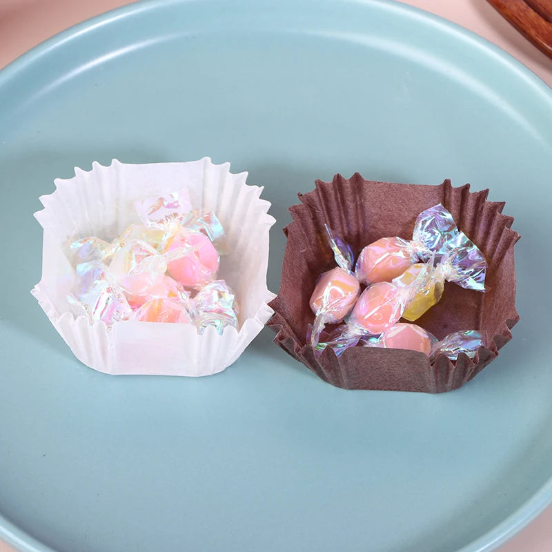 1000Pcs Square Cupcake Liners Muffin Baking Cups Pan Liners Paper Oven Microwave Safe For Wedding Birthday Party Supplies Qme