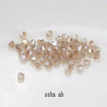 4mm Crystal Bicone Beads 100PCS Faceted Glass Beads Rainbow Loose Craft Beads for Bracelet Necklace Earring Keychain Making DIY Qme ssha ab