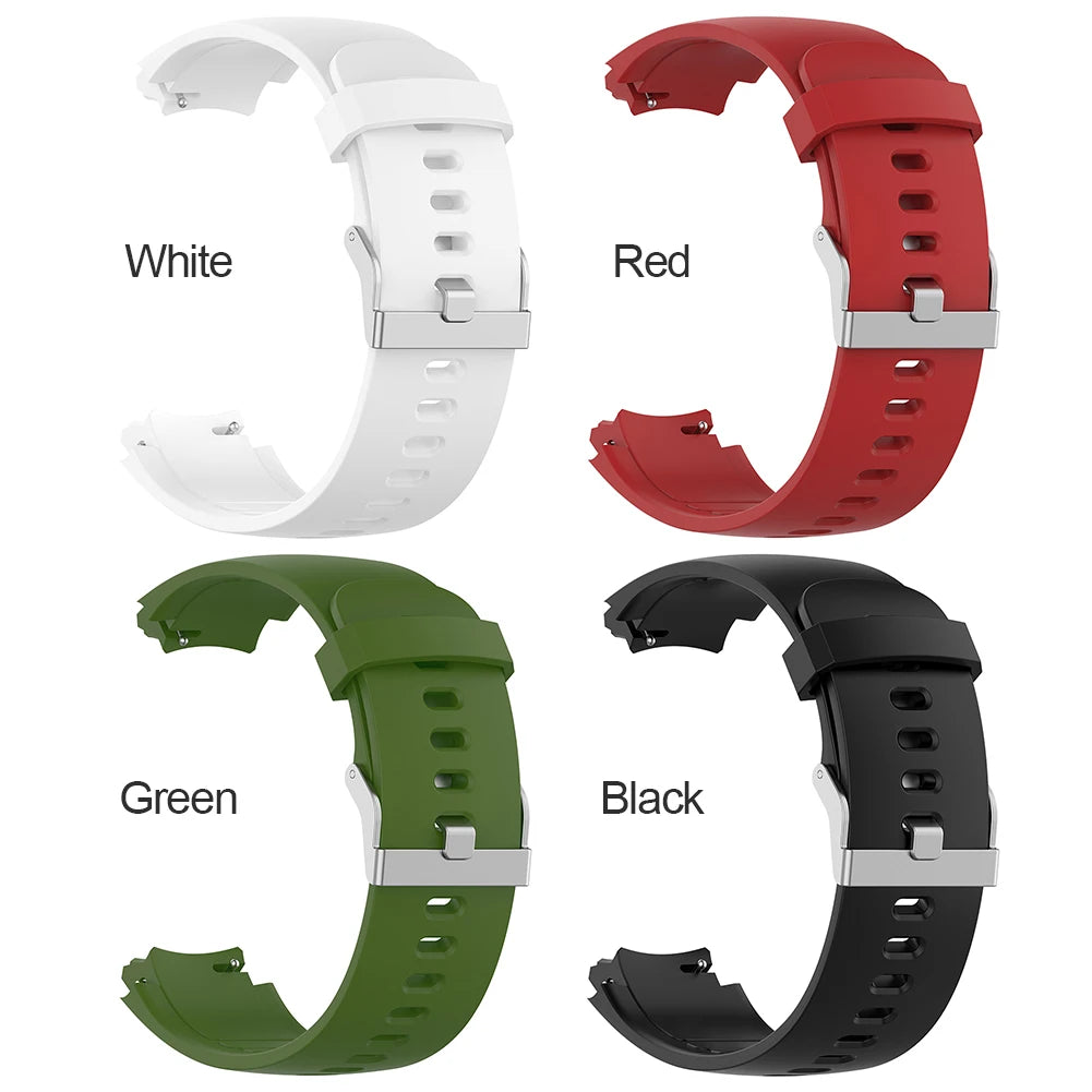 Silicone Strap Adjustable Sports Wristband Replacement Wrist Band Bracelet Smart Watch Band for Huami Verge Qme