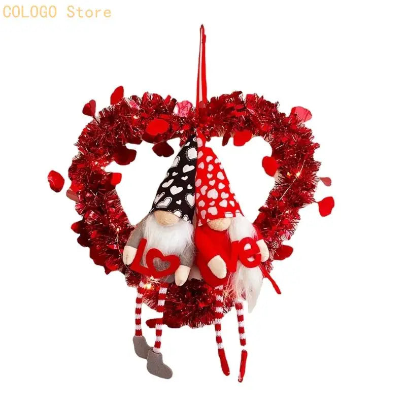Multipurpose Valentine Door Hanger Wreath Event Home Beautification Qme doll love CN