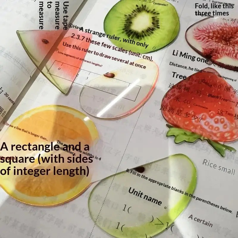 Reading Bookmark Simulation Fruit Desktop Decor Eye-catching Birthday Qme