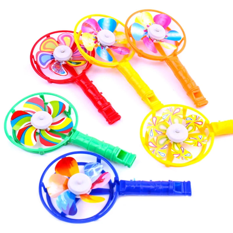 ^5Pcs Cute Whistle Windmill Noise Maker Bulk Toys for Kids Birthday Party Favors Pinata Stuffing Baby Boys Girls Carnival Prizes Qme