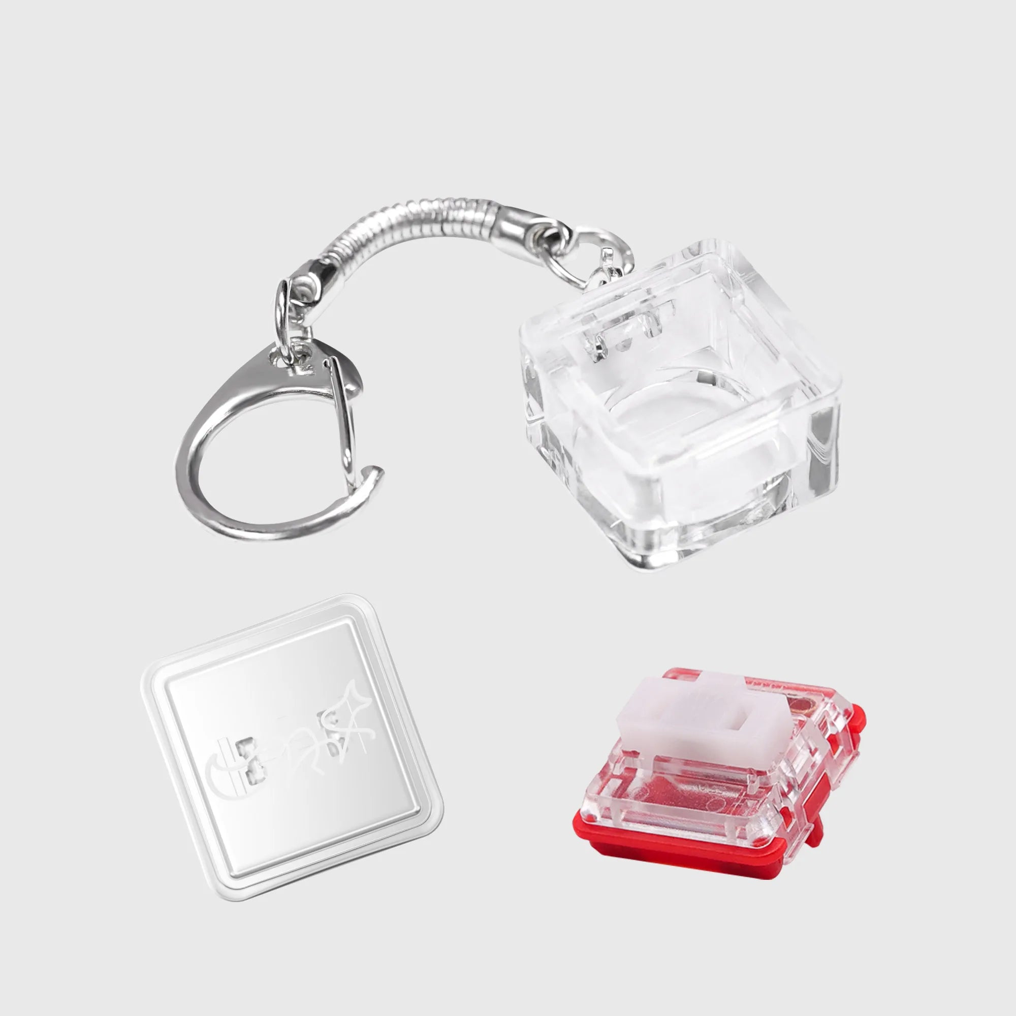 1 Pcs Finger Button Anti-stress Toys Acrylic Mechanical Keyboard Keycaps Office Decompression Calming Children Adults Unzip Toys Qme 1350D01-5